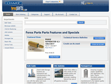 Tablet Screenshot of feroxparts.com